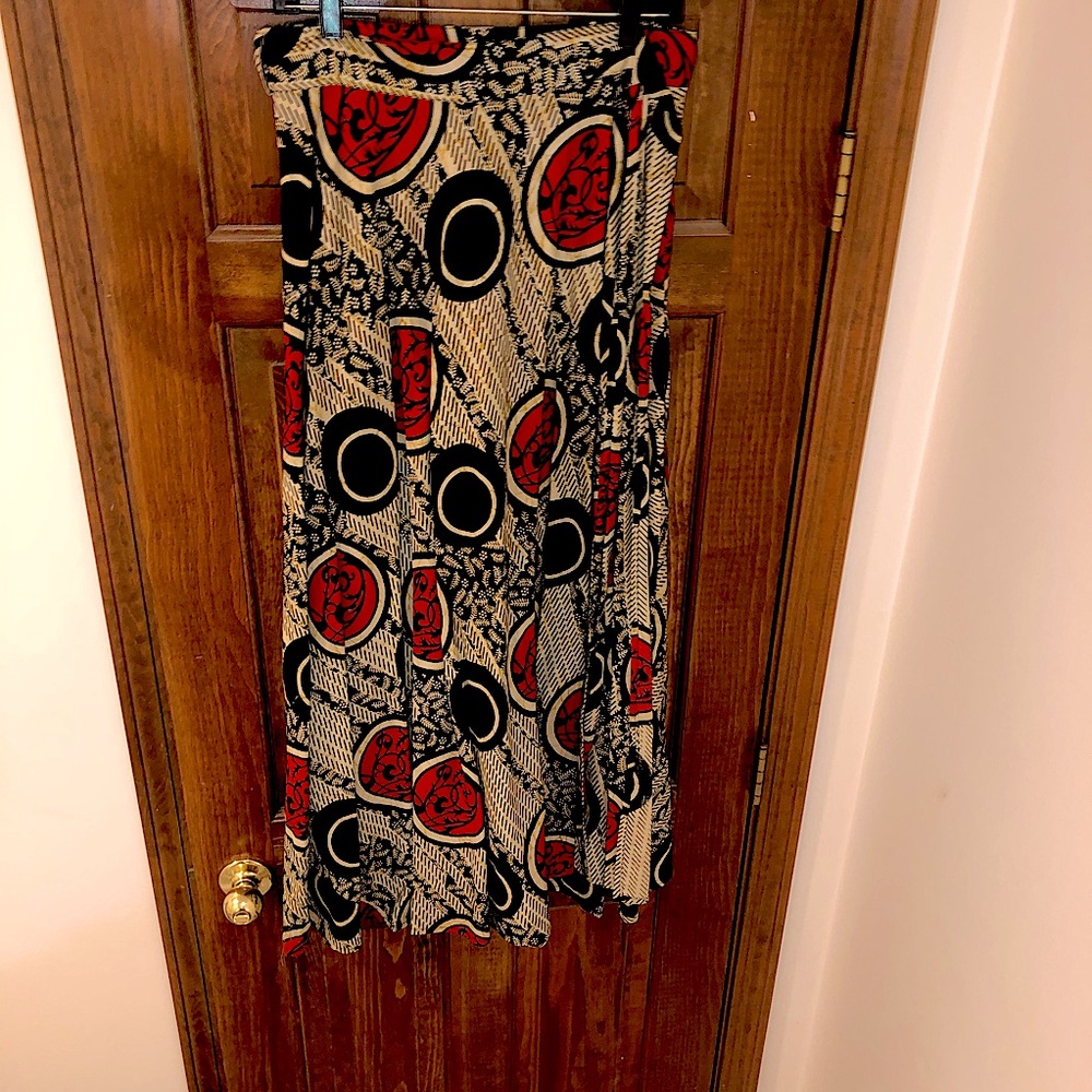 Tribal Print Maxi Skirt